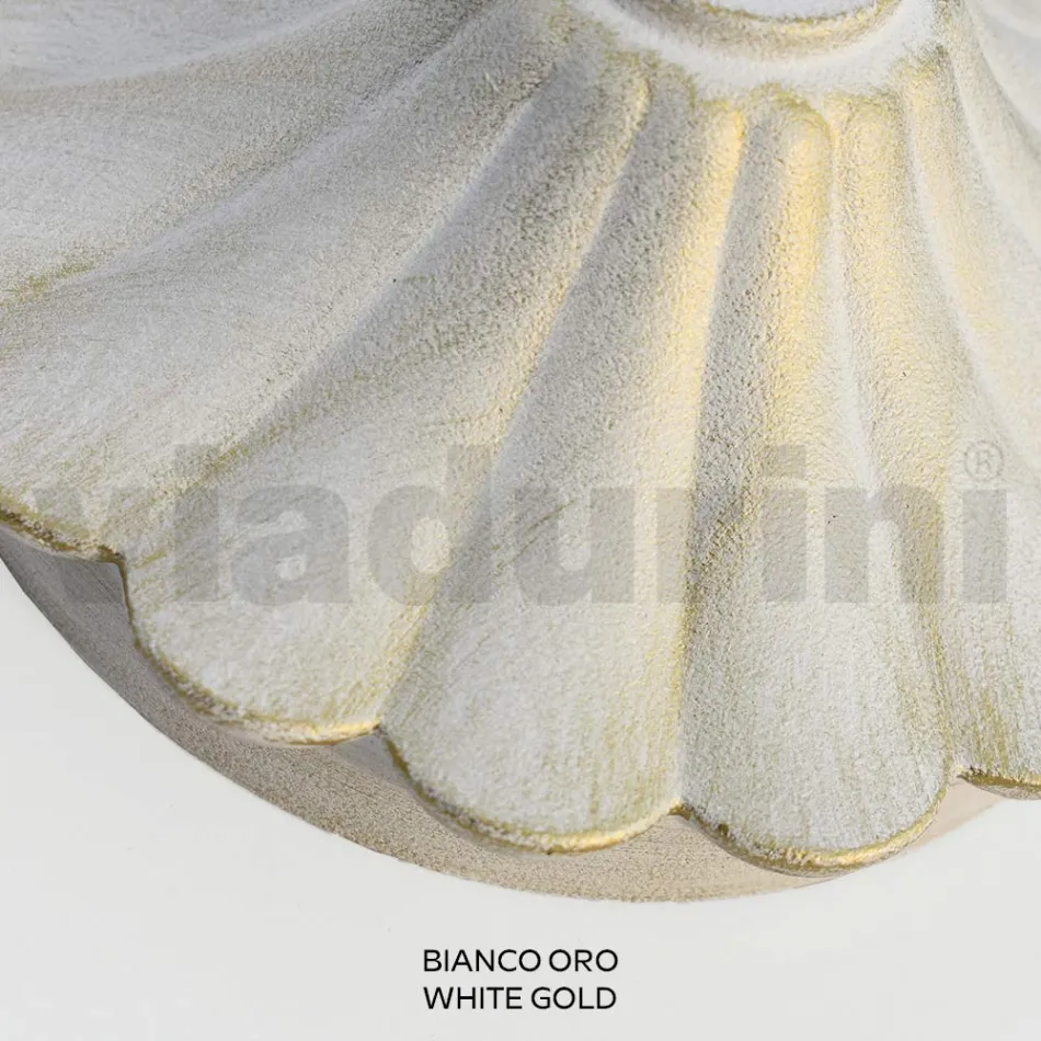 Applique da Giardino in Alluminio Bianco con Sfera Opale - Trovabianco Viadurini