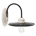 Applique da parete rustica in ceramica Ferroluce artigianale