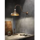 Applique Design Industriale in Ferro e Ceramica Fatta a Mano - Grunge Viadurini