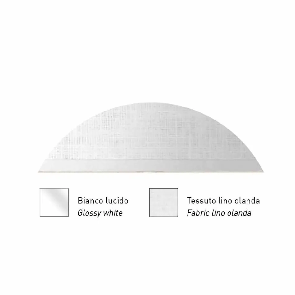 Applique di Design in Metallo Finitura Silver o Bianco Made in Italy - Jump Viadurini