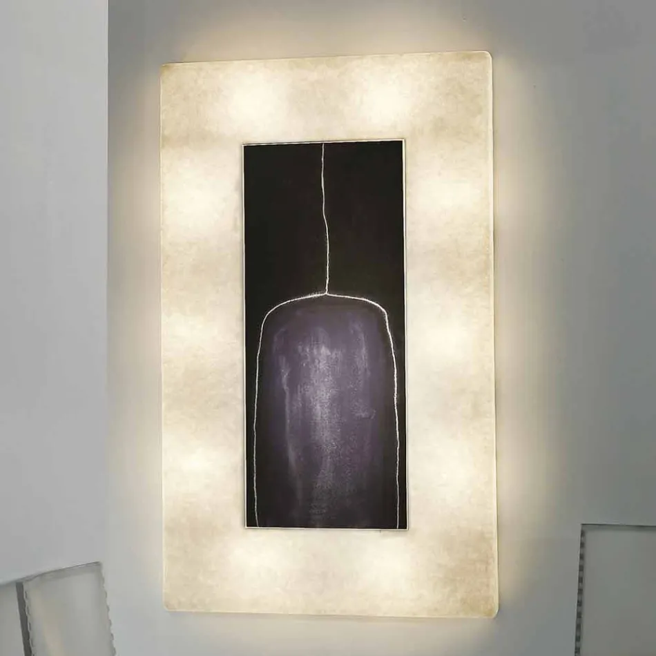 Applique di design moderna In-es.artdesign Lunar Bottle 2 in nebulite Viadurini