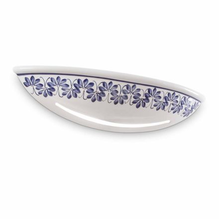 Applique in Ceramica Artigianale e Decori Blu Dipinti a Mano - Trieste Viadurini