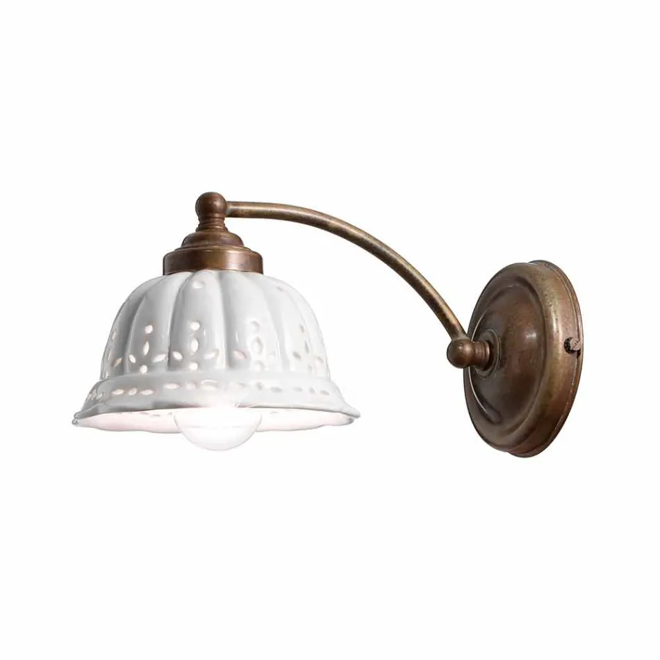 Applique in ceramica design liberty Anita Il Fanale Viadurini