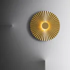 Applique LED a Parete in Ottone Plissettato Made in Italy - Pliè by Il Fanale Viadurini