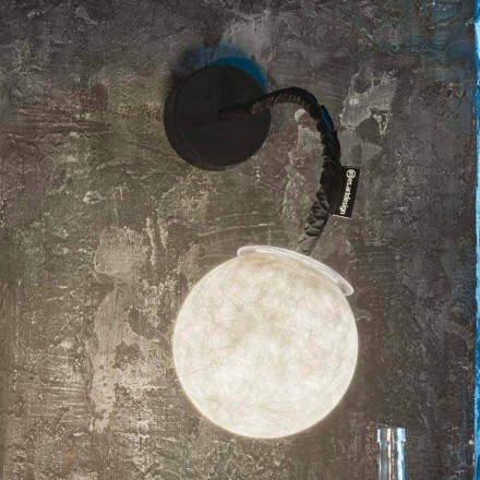 Applique moderna a muro In-es.artdesign Micro Luna Applique in nebulite Viadurini