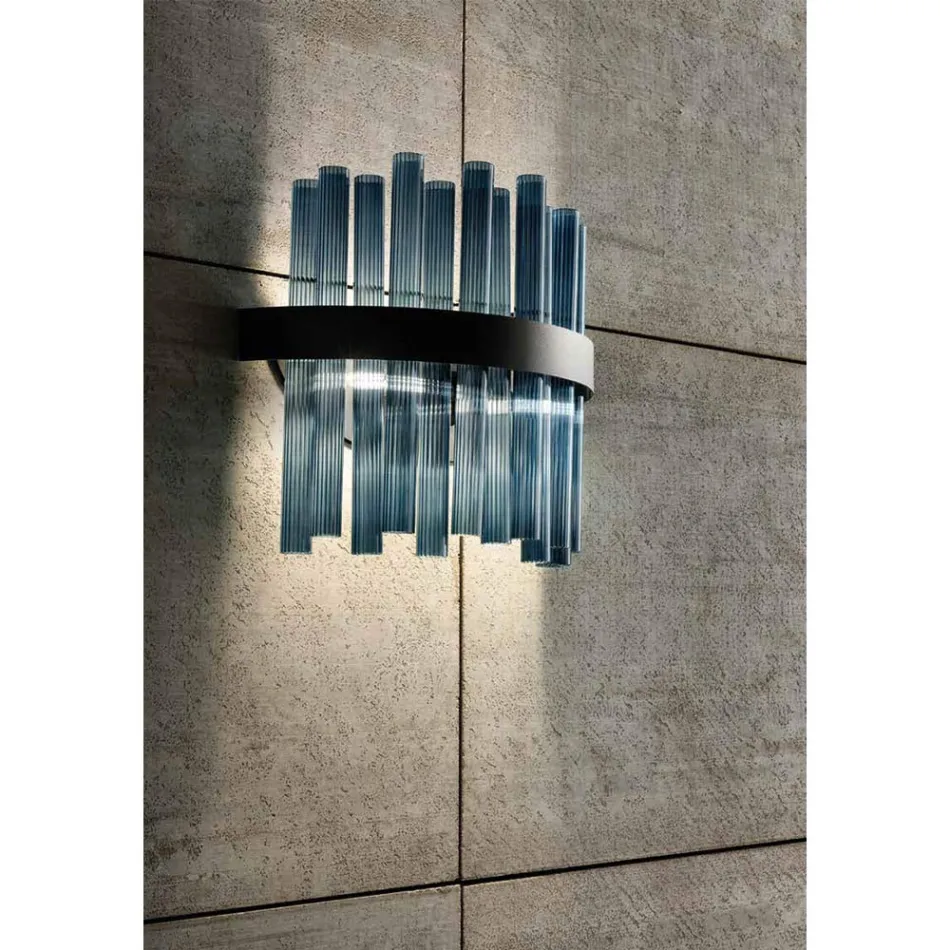 Applique Moderna in Vetro Soffiato Artigianale di Lusso Italiano - Maesta Viadurini