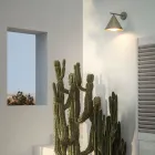 Applique Murale da Esterno in Ottone e Vetro Made in Italy - Pioggia Viadurini