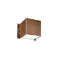 Applique Murale Quadrata in Rame e LED Made in Italy - Esempio