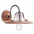 Applique rustica in ceramica decorata Ferroluce Bologna