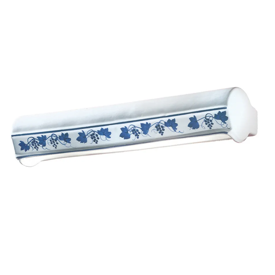 Applique Tubolare 2 Luci in Ceramica Decorata Dipinta a Mano - Trieste Viadurini