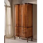 Armadio Classico in Legno con 2 Ante e 3 Cassetti Made in Italy - Luxury Viadurini