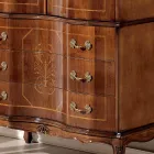 Armadio Classico in Legno con 2 Ante e 3 Cassetti Made in Italy - Luxury Viadurini