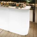 Bancone luminoso angolare da esterno Slide Break Corner,made in Italy