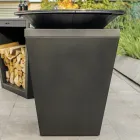 Barbecue a Legna con Piastra Cottura e Vano Porta Legna - Ferran Viadurini