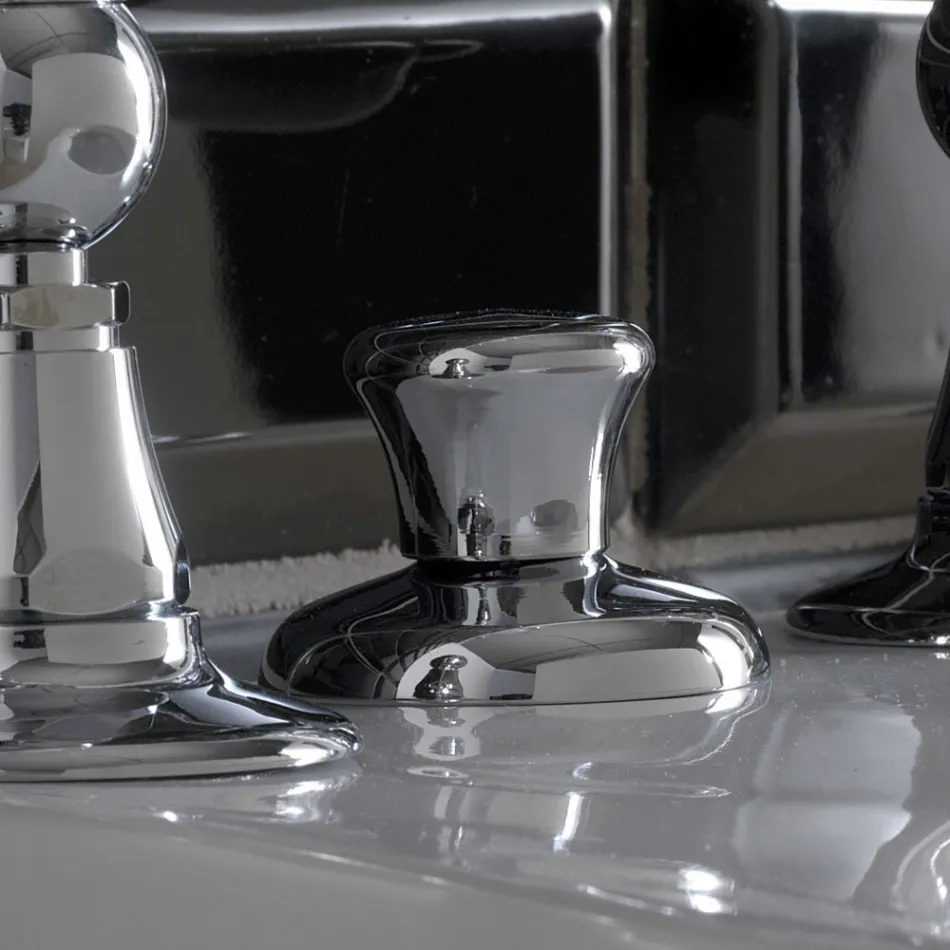 Batteria Bidet 3 Fori con Erogazione Interna in Ottone Made in Italy- Noriana Viadurini