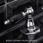 Batteria Lavabo 3 Fori con Scarico Ottone Stile Classico Artigianale - Noriana Viadurini
