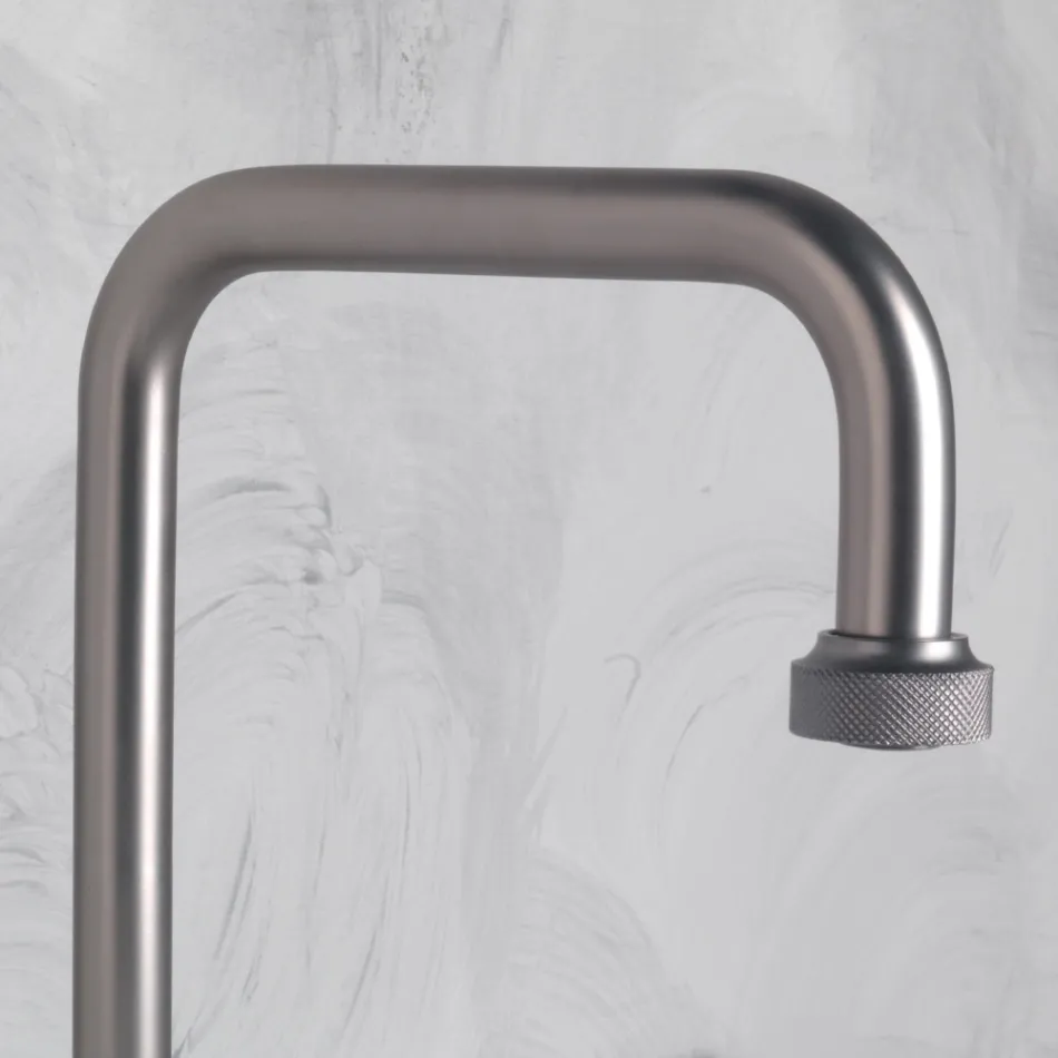 Batteria Lavabo Moderna 3 Fori con Scarico Made in Italy - Quito Viadurini