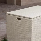 Baule Contenitore Outdoor in Polyrattan Intrecciato a Mano – Harald Viadurini
