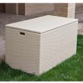 Baule Contenitore Outdoor in Polyrattan Intrecciato a Mano – Harald