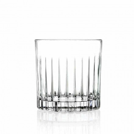Bicchieri Lowball Tumbler Basso Old Fashioned per Cockatil 12 Pezzi - Senzatempo Viadurini