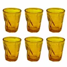 Bicchieri per Acqua Moderni in Vetro Colorato 6 Pezzi di Design - Sarabi Viadurini