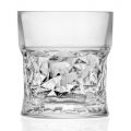 Bicchieri Tumbler Bassi in Eco Cristallo Decoro Squadrato 12 Pz - Ritmo