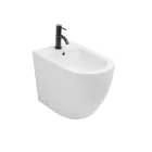 Bidet Monoforo a Terra in Ceramica Bianca Resistente e Design Moderno - Olmo Viadurini