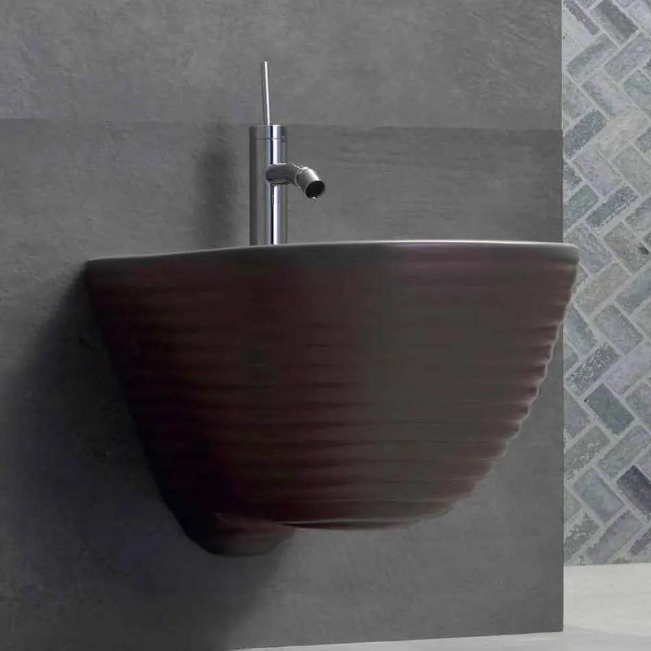 Bidet Sospeso di Design Made in Italy in Ceramica Trabia Viadurini