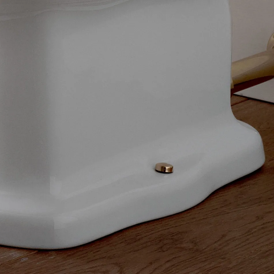 Bidet Vintage da Terra di Design in Ceramica Bianca Made in Italy – Paulina Viadurini