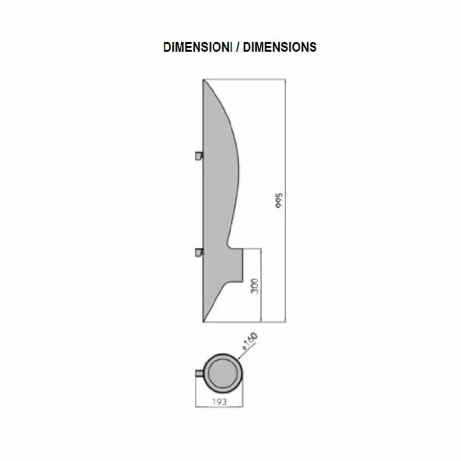 Biocamino da Parete di Design Tubolare e Moderno in Acciaio Nero - Jackson Viadurini