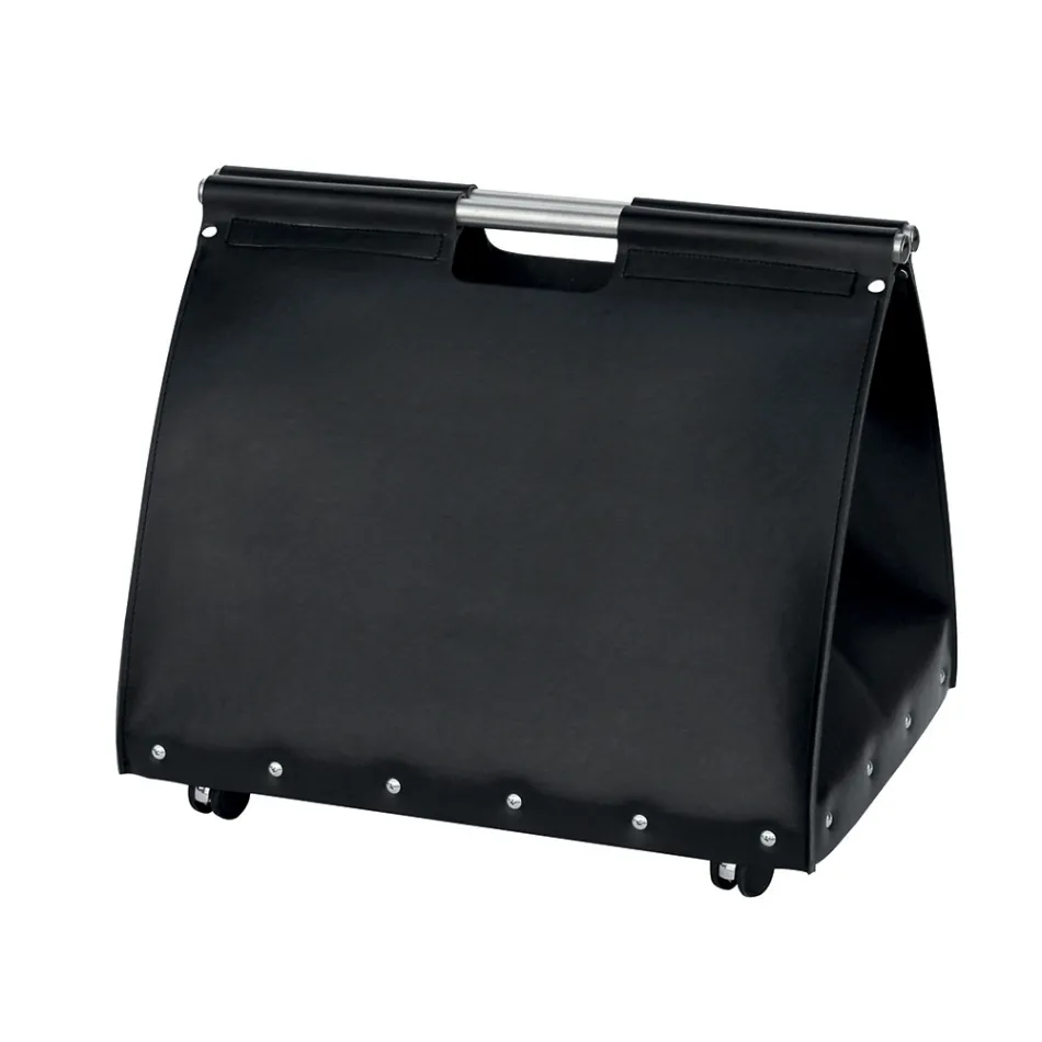 Borsa Portalegna in Ecopelle con Ruote Made in Italy - Lumaca Viadurini