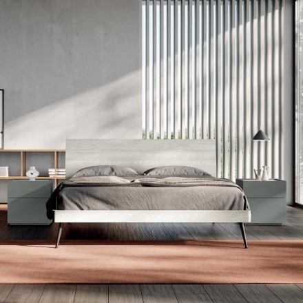 Camera Completa a 4 Elementi Design Moderno Realizzata in Italia - Maiorca Viadurini