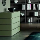 Camera da Letto a 5 Elementi Moderni Realizzata in Italia Alta Qualità - Rieti Viadurini