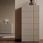 Camera da Letto a 5 Elementi Stile Moderno Made in Italy Alta Qualità - Preziosa Viadurini