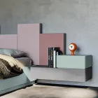 Camera da Letto Completa a 5 Elementi Made in Italy Alta Qualità - Quarzo Viadurini
