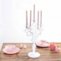 Candelabro medium design classico, 5 braccia in plexiglass Aragona