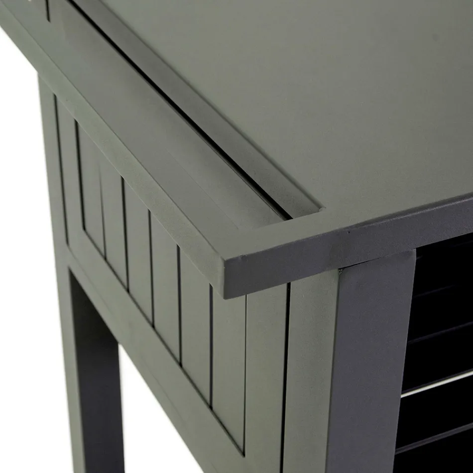 Carrello da Esterno in Alluminio Verniciato di Diverse Finiture - Hotel Viadurini
