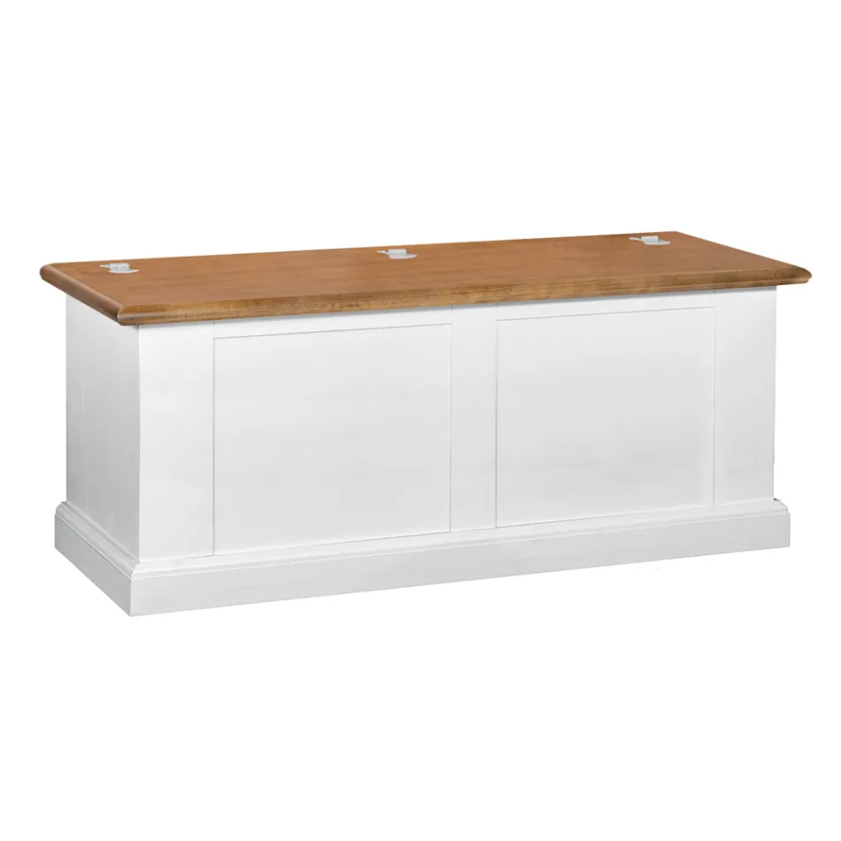 Cassapanca in Legno Impiallacciato e Diverse Finiture Made in Italy - Hermod Viadurini