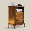 Cassettiera Classica in Legno 3 Cassetti e Vano Made in Italy - Richard