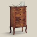 Cassettiera Classica in Legno Noce 4 o 6 Cassetti Made in Italy - Katerine