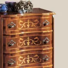 Cassettiera in Legno di Noce Classica di Lusso Made in Italy - Elegant Viadurini