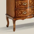 Cassettiera Stile Classico in Legno con 3 Cassetti Made in Italy - Elegant Viadurini
