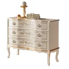 Cassettiera Stile Classico in Legno con 3 Cassetti Made in Italy - Elegant Viadurini