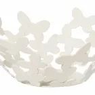 Centrotavola di Design in Ferro Bianco, Beige o Avorio Made in Italy – Leida Viadurini