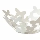 Centrotavola di Design in Ferro Bianco, Beige o Avorio Made in Italy – Leida Viadurini
