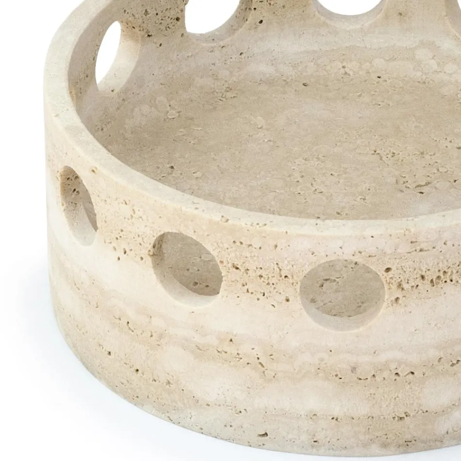 Centrotavola/Svuotatasche in Marmo Satinato Made in Italy - Hinata Viadurini