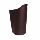 Cesto porta pellet da interno in cuoio 15 Kg di design Sapel Viadurini