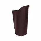 Cesto porta pellet da interno in cuoio 15 Kg di design Sapel Viadurini