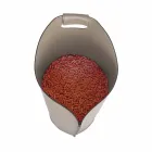 Cesto porta pellet da interno in cuoio 15 Kg di design Sapel Viadurini