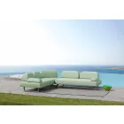 Chaise Longue da Esterno di Design in Metallo e Tessuto Made in Italy - Selia Viadurini